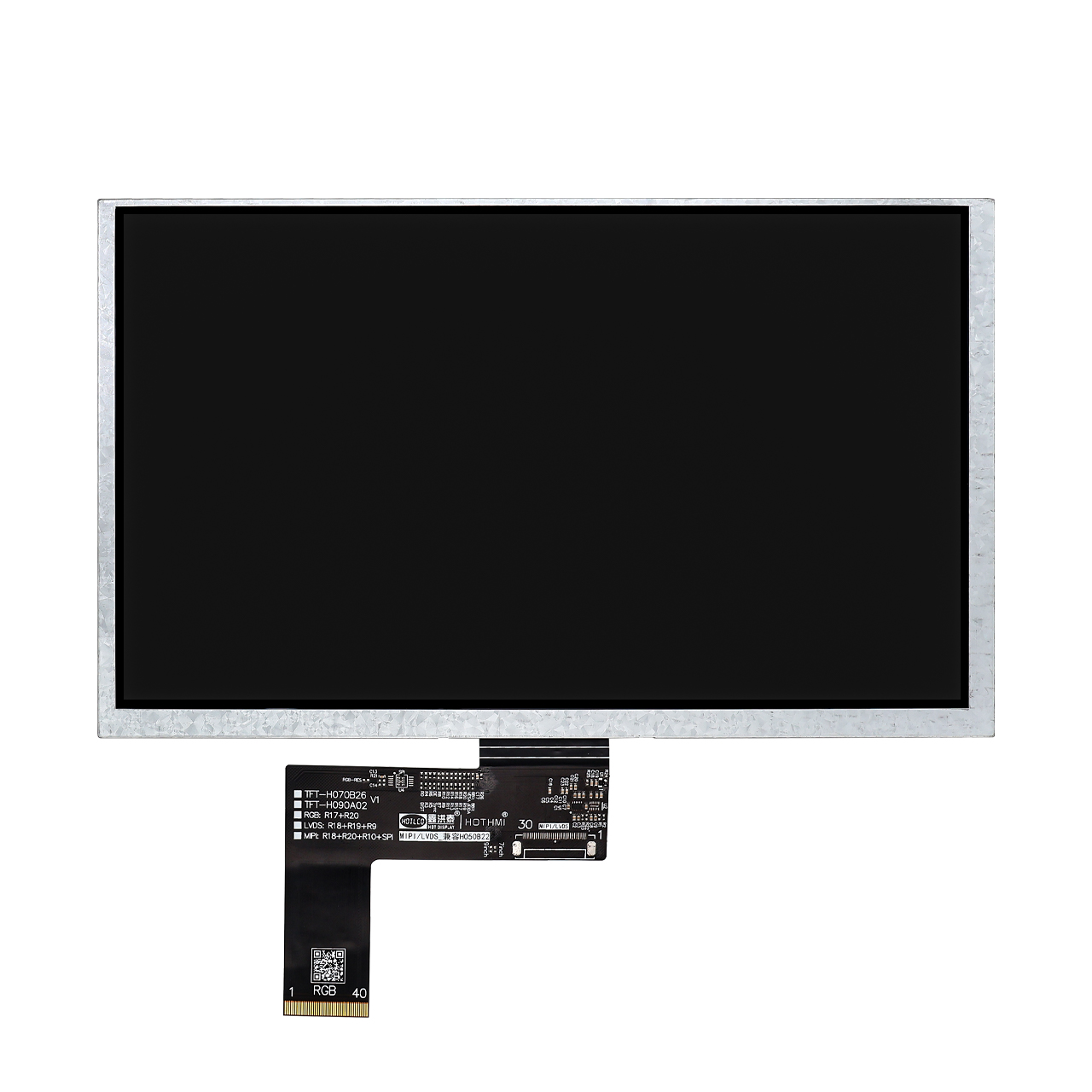 9-inch TFT LCD Display With 1024x600 Resolution